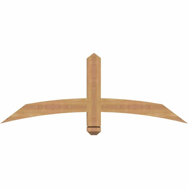 Ekena Millwork Bellingham Timber Gable Bracket, Western Red Cedar, 48"W x 18"H x 3 1/2"D x 3 1/2"F, 9/12 Pitch GBW048X18X0404BEL00SWR - main
